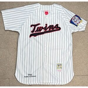 Majestic MLB Minnesota Twins 1965 Harmon Killebrew Pinstripe Baseball Jersey 2XL